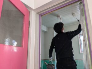 福岡市中央区赤坂　室内　塗装工事